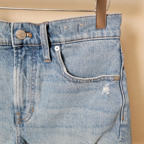 Madewell The Perfect Jean Short Distressed Denim Shorts - Picture 7 of 16